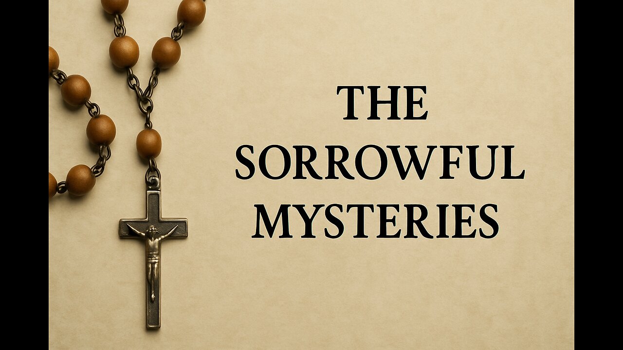 Sorrowful Mysteries | 5 Decade Rosary with Vocal Prayers | Catholic Meditation & Prayer