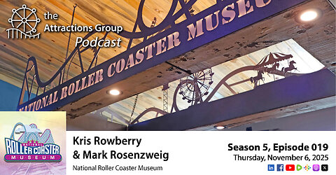 Episode 5:019 | National Roller Coaster Museum's Kris Rowberry & Mark Rosenzweig