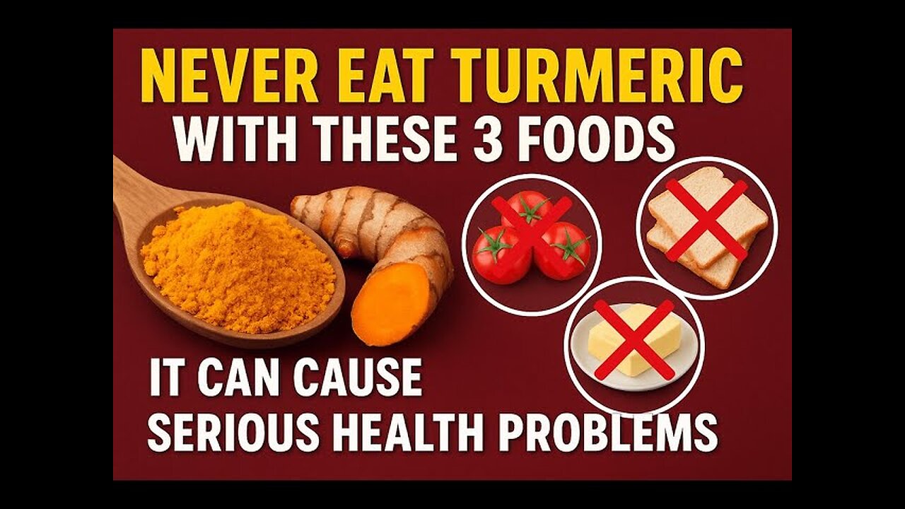 Never Eat Turmeric With These 3 Foods – It Can Cause Serious Health Problems
