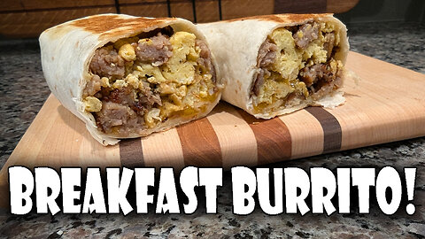 Cheddar Brat Breakfast Burritos | My Accidental Burrito WIN!