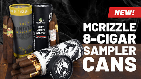 Unboxing 📦 the McRizzle 8-Cigar Sampler Cans