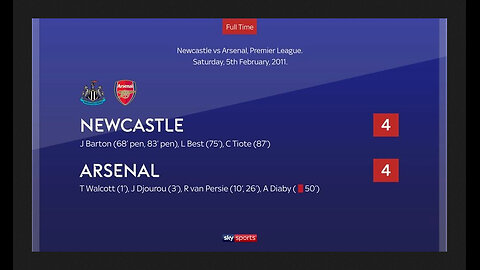 One of the GREATEST comebacks ever, Newcastle 4-4 Arsenal