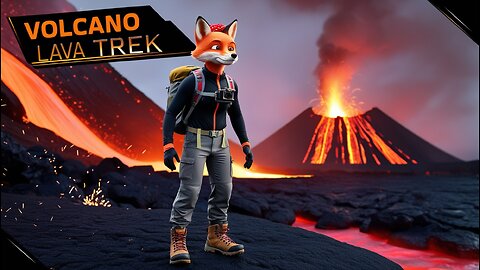 Volcano Lava Trek in 4K | Surviving Heat, Ash & a Glowing Crater!