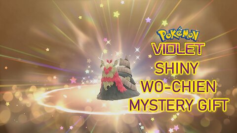 Pokémon Violet: Shiny Wo-Chien Mystery Gift ~ Carson Got, the Shiny Snail!