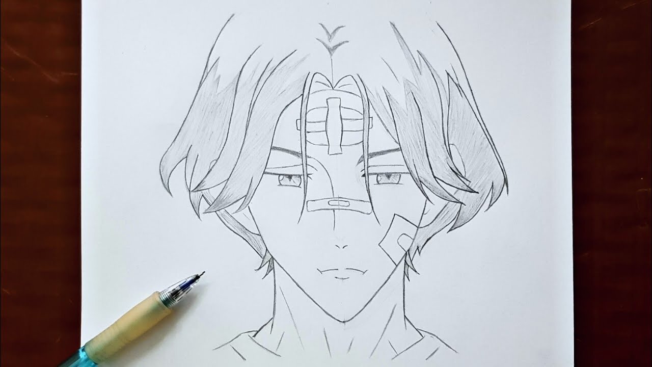How to Draw Langa Hasegawa ｜ sk8 the infinity step by step drawing