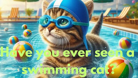 This Cat Swims Better Than Most Humans!" 🏊‍♂️🐱