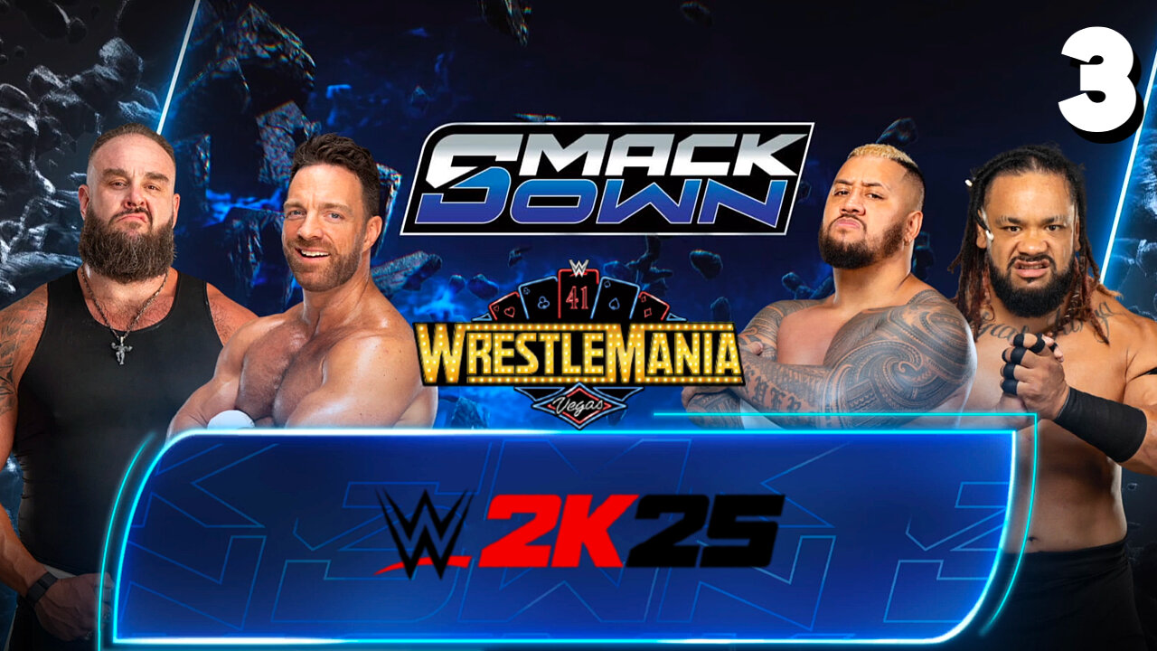 WWE 2K25 Smackdown April 18th 2025 - Match 3: Knight & Strowman get the WIN!