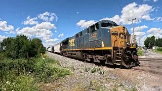 CSX M224 Mixed/Autorack Train from Sterling, Ohio August 24, 2025 from Go Pro 13