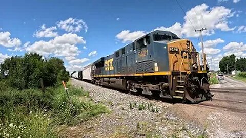 CSX M224 Mixed/Autorack Train from Sterling, Ohio August 24, 2025 from Go Pro 13