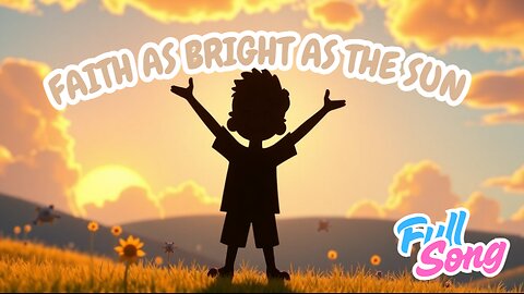 Faith as Bright as the Sun ☀️ | Uplifting Gospel Song About Courage & Belief | Hallelujah Kids