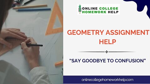 Your Path to Geometry Mastery: Assignment Help Available
