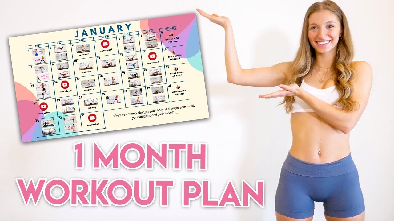 JANUARY WORKOUT CALENDAR 🗓️🔥 | Let’s Crush 2025 Together! 💪 #WorkoutWithMe