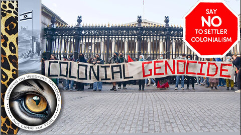 SAY NO TO ISRAELI SETTLER COLONIALISM • STOP COLONIAL GENOCIDE