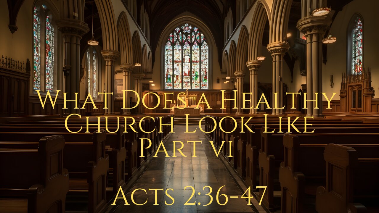 April 6, 2025 - What Does A Healthy Church Look Like - Part VI - Pastor Tim Remington