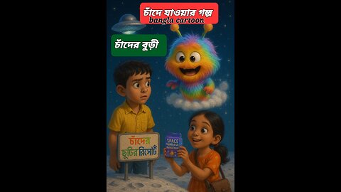 চাঁদে ছুটির প্ল্যান! | চাঁদে হাসির অভিযান | Bengali Funny Kids Animation part 2 #MoonTripCartoon