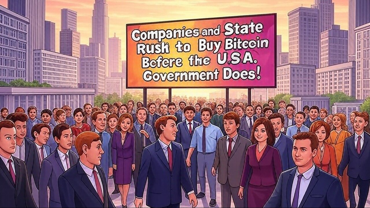 COMPANIES AND STATES RUSH TO BUY BITCOIN BEFORE THE USA GOVERNMENT DOES!!