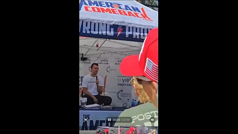 Close up video of Charlie Kirk has being shot in the neck at Utah Valley University