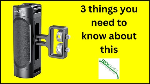 3 things you need to know about SMALLRIG Mini Side Handle Handgrip with Dual 1/4"-20 Screw Mount
