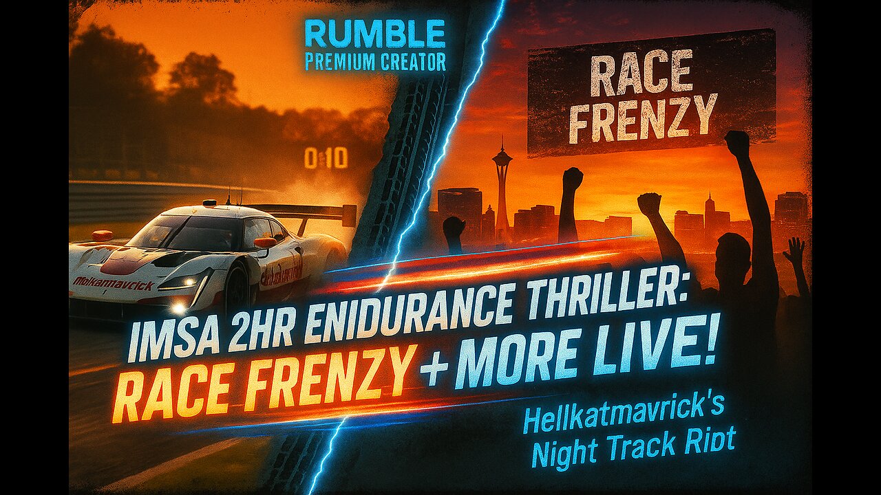 🚦🏎 💨🏁 PART 2: "IMSA 2HR ENDURANCE THRILLER: RACE FRENZY + MORE LIVE!"🚦🏎 💨🏁