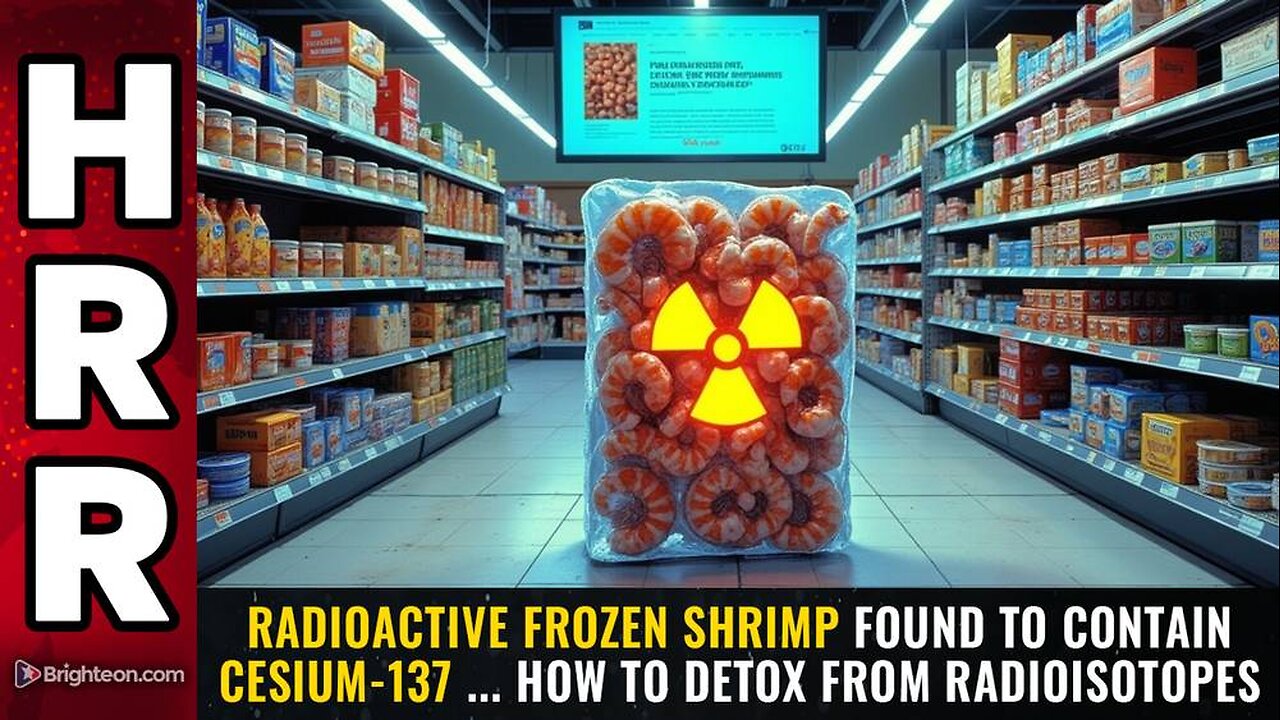 RADIOACTIVE frozen shrimp found to contain Cesium-137 ... how to DETOX from radioisotopes