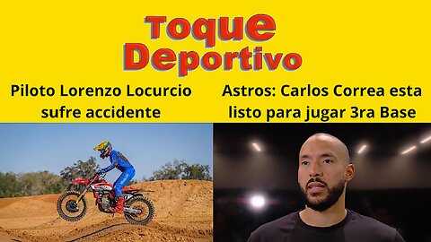 El piloto venezolano de Motocross, Lorenzo Locurcio ha sufrido un incidente sobre su maquina