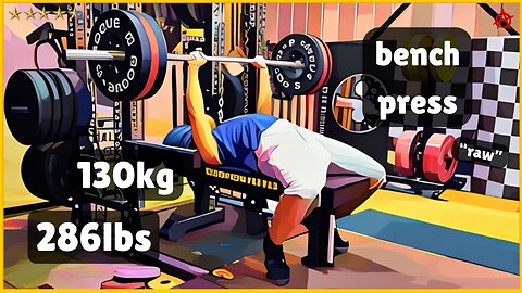 285lbs (130kg) Raw Bench Press | Close Grip