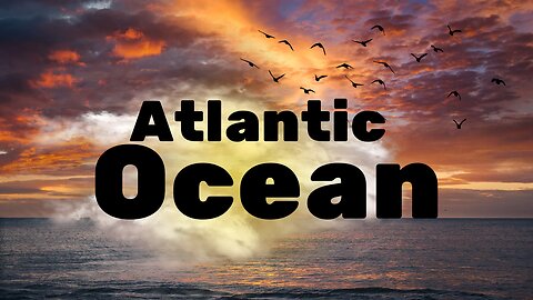 Atlantic Ocean waves hitting the shore| 4k calm beach vibes,relaxing ocean sounds & cloudy sky