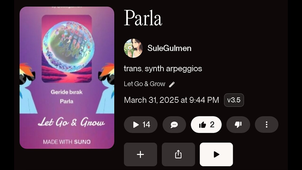 PARLA trans, synth arpeggios SUNO playlist