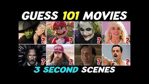 Guess 101 Movies from 3-second Scene 🎬🍿