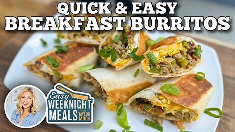 Quick and Easy Breakfast Burritos on the Blackstone Griddle