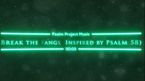 🎵 BREAK THE FANGS (Inspired by Psalm 58) - Official Music Video