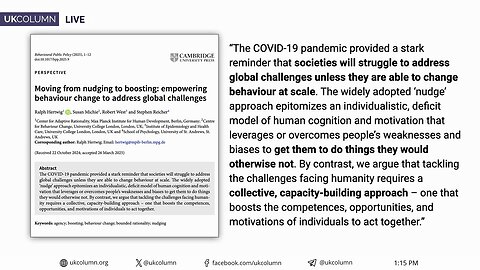 Beyond Nudging: Introducing the Concept of 'Boosting’ for Behaviour Change - UK Column News