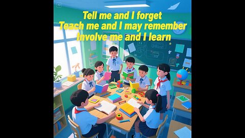 76 - "Tell me and I forget, teach me and I may remember, involve me and I learn."