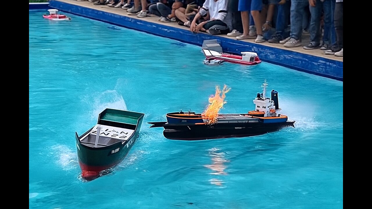 Students Race DIY Remote-Controlled Boats in Epic Pool Battle!