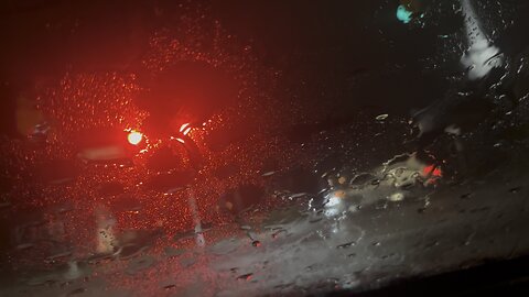 Raining night at street