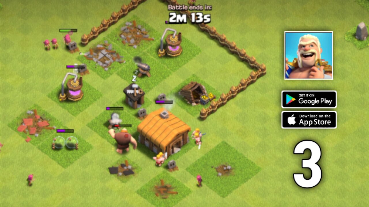 Clash Of Clans Gameplay - Walkthrough Part 3 (iOS, Android) I COC