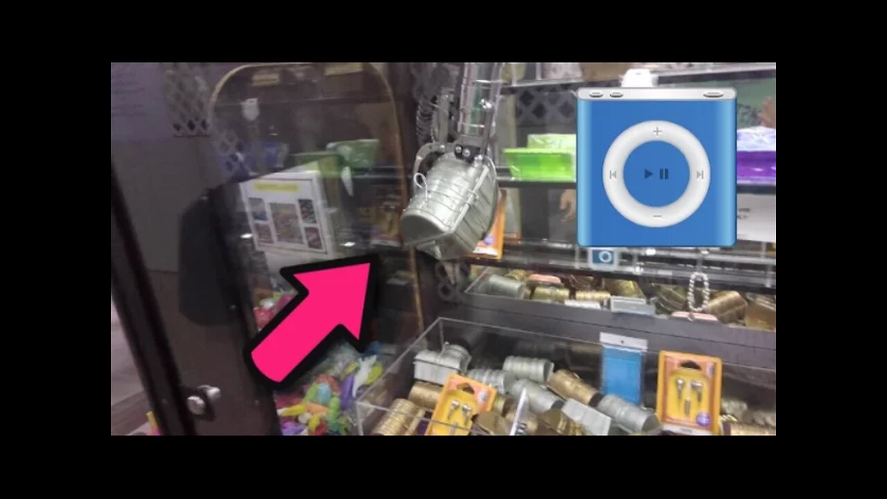 TREASURE CHEST CLAW MACHINE! iPOD WIN!
