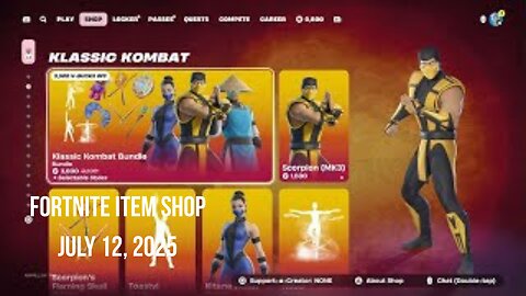Fortnite Item Shop|July 12, 2025