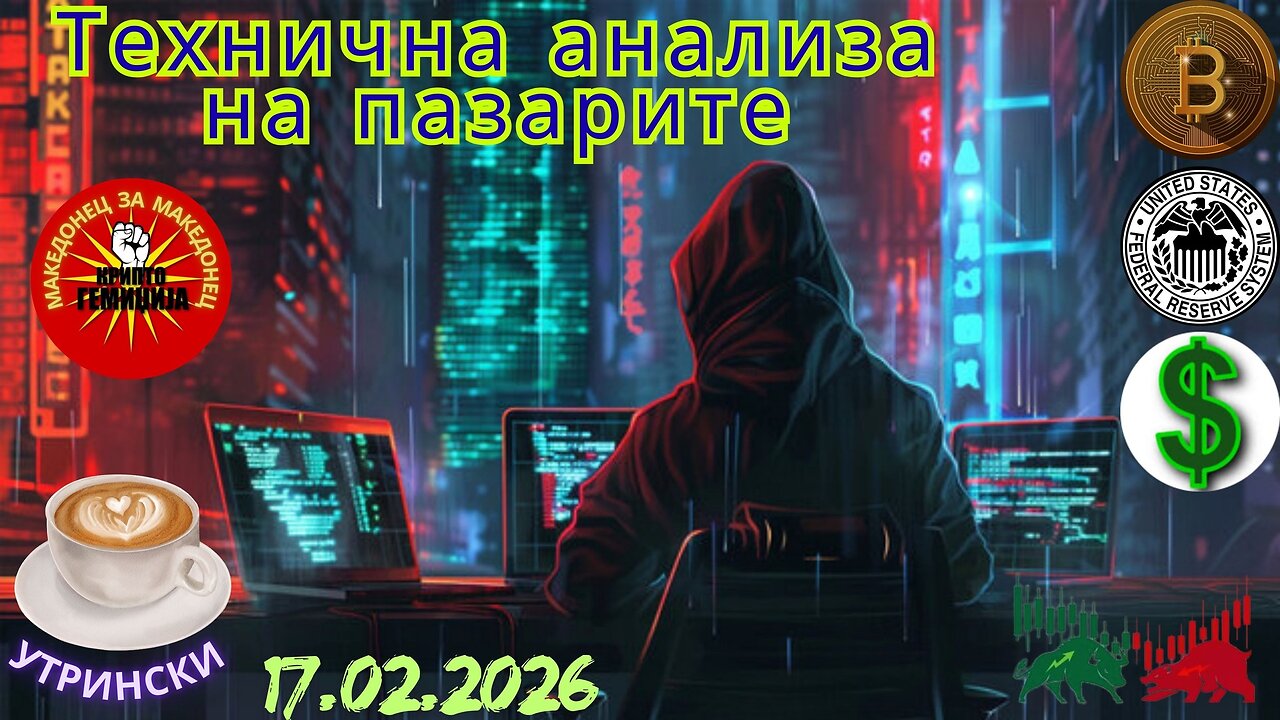 Гемиџија Утринска Live Stream Сесија - Техничка анализа на Пазарите 17.02.2026
