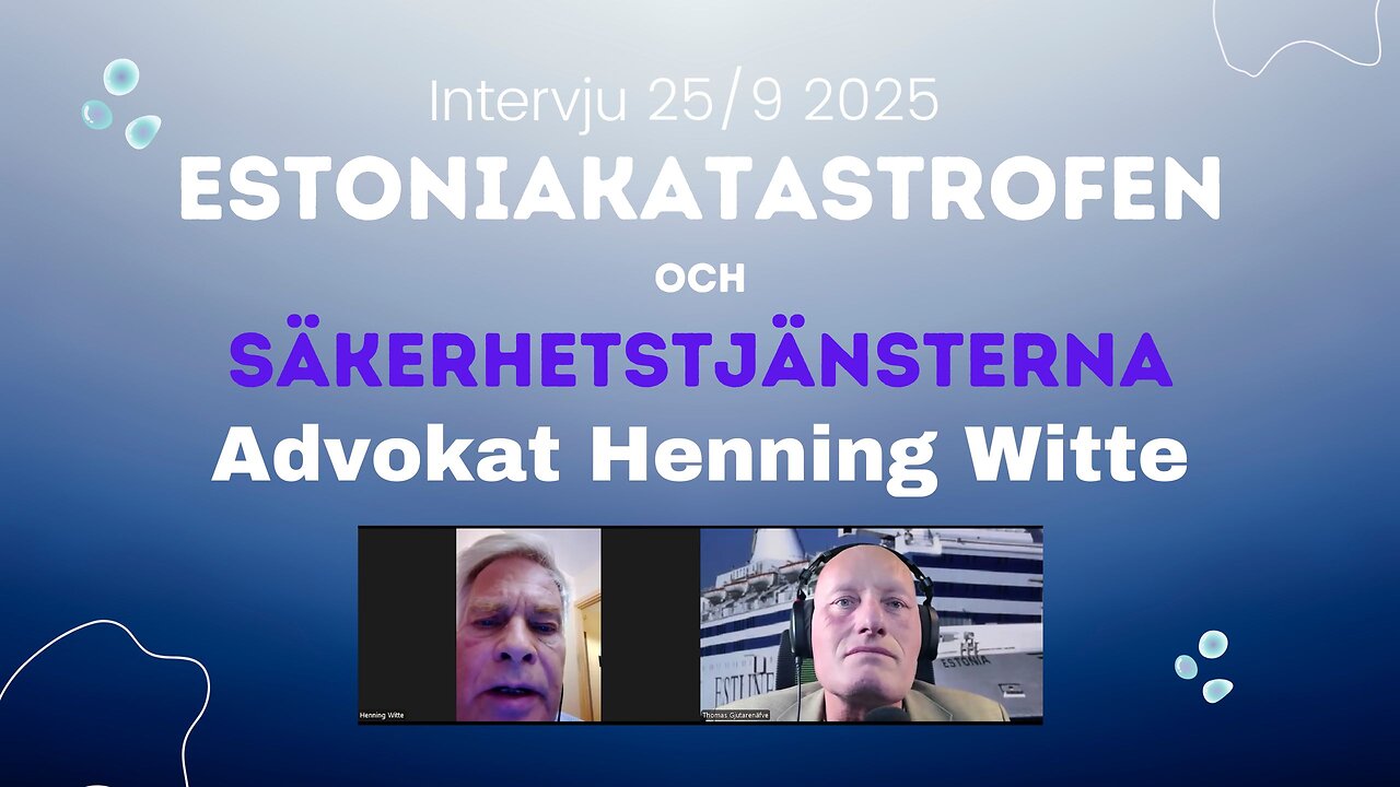 Estoniakatastrofen och kopplingen till säkerhetstjänsten?