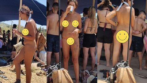 Hippie latina full naked at festival