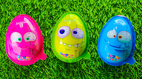 kinder surprise eggs With lots of chocolates and candy | satisfying videos asmr for learning colors