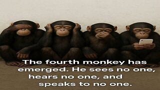 The Fourth Monkey has emerged. He see no one,hears no one & speaks to no one