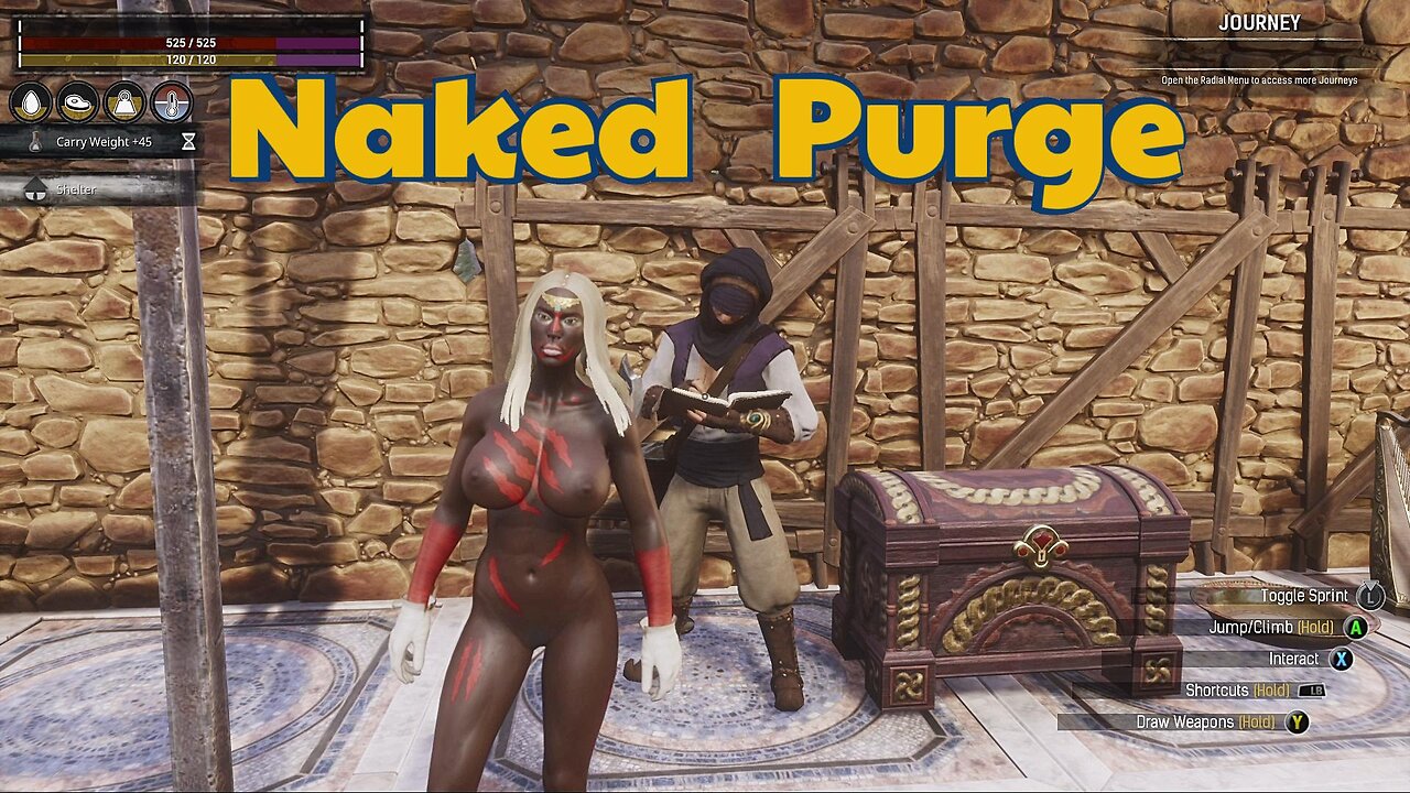 Conan Exiles naked purge busty boobs Breast Expansion huge tits