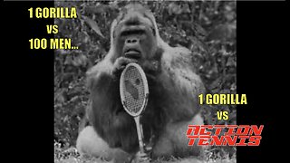 GORILLA vs 100 Men vs ACTION TENNIS