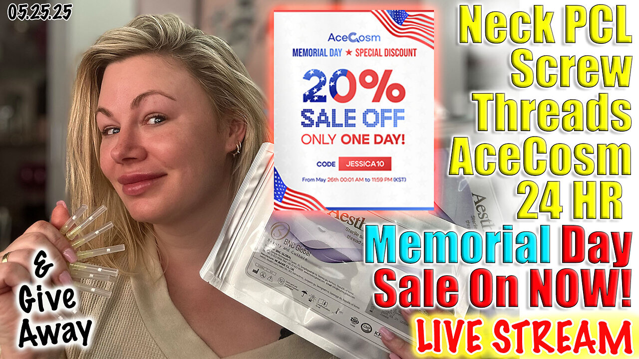 Live Neck PCL Screw threads, Acecosm sale on NOW! Code Jessica10 saves you MONEY!