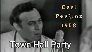 Carl Perkins Rocks "Town Hall Party" (1958) Rare Live Rockabilly Performance