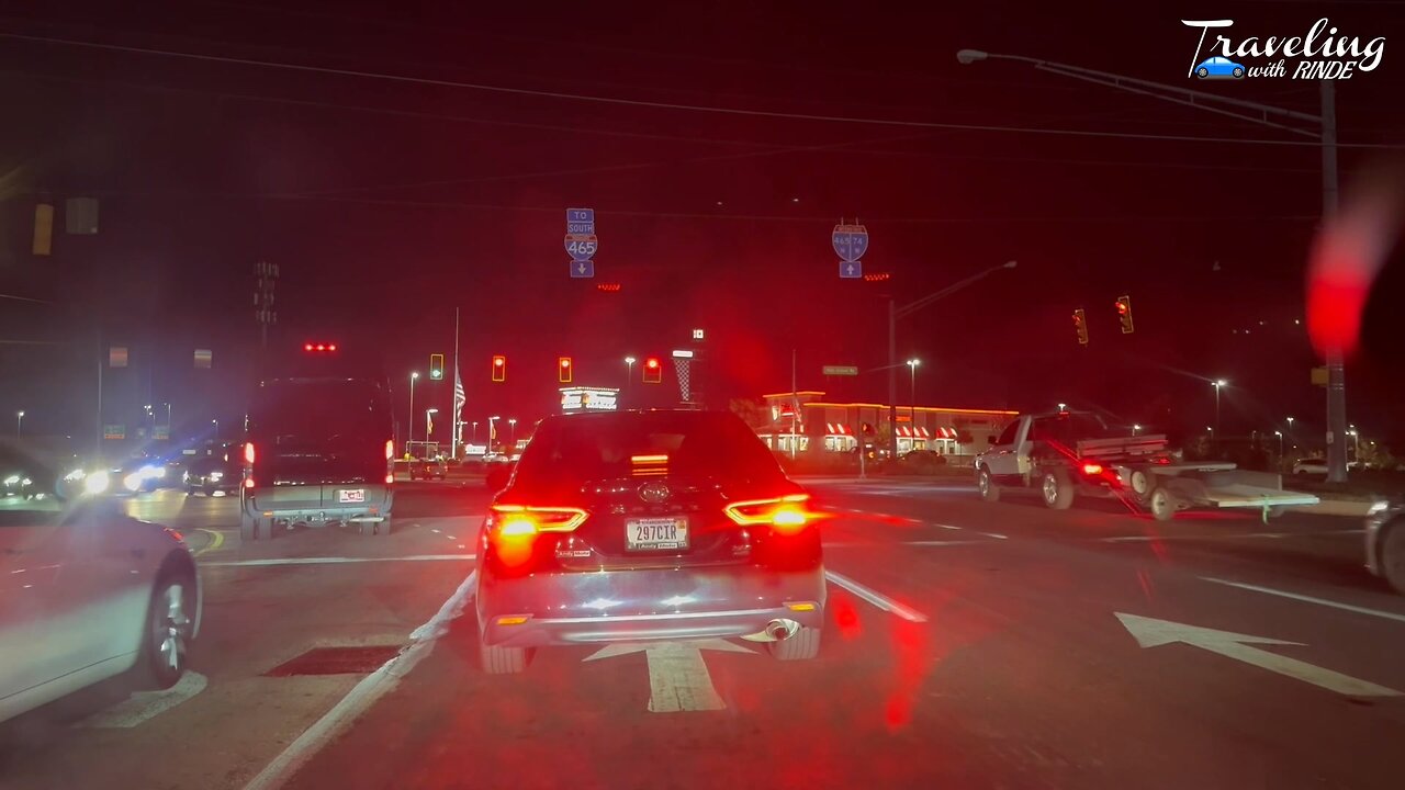 LATE NIGHT CRUISE THROUGH SPEEDWAY, INDIANA