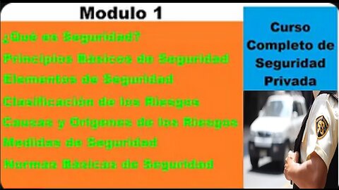 ¿Qué es Seguridad?, Principios Básicos de Seguridad...Curso Completo de Seguridad Privada - Modulo 1