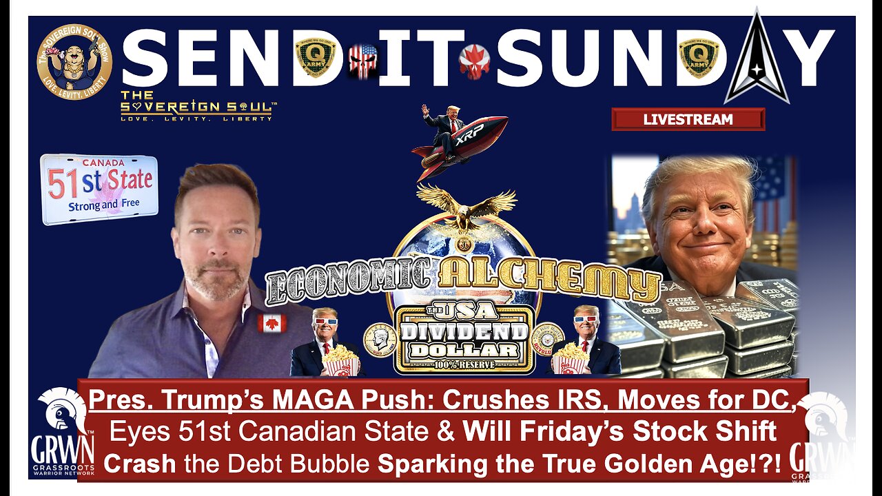 Trump's MAGA Blitz: IRS Crush, Peace Prize Push, Putin, 51st State & Stock Crash Heralds Golden Age?